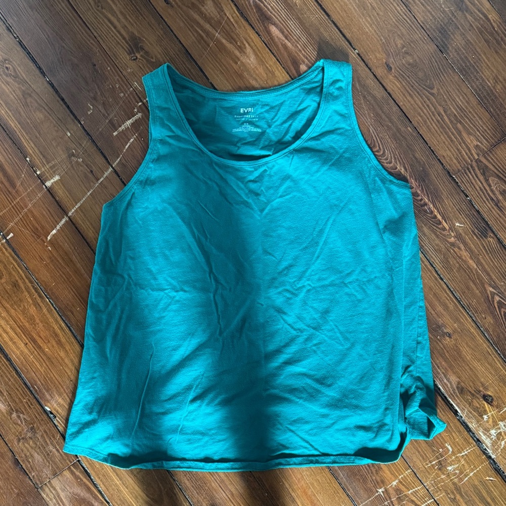 EVRI Women's Vibrant Teal Tank Top